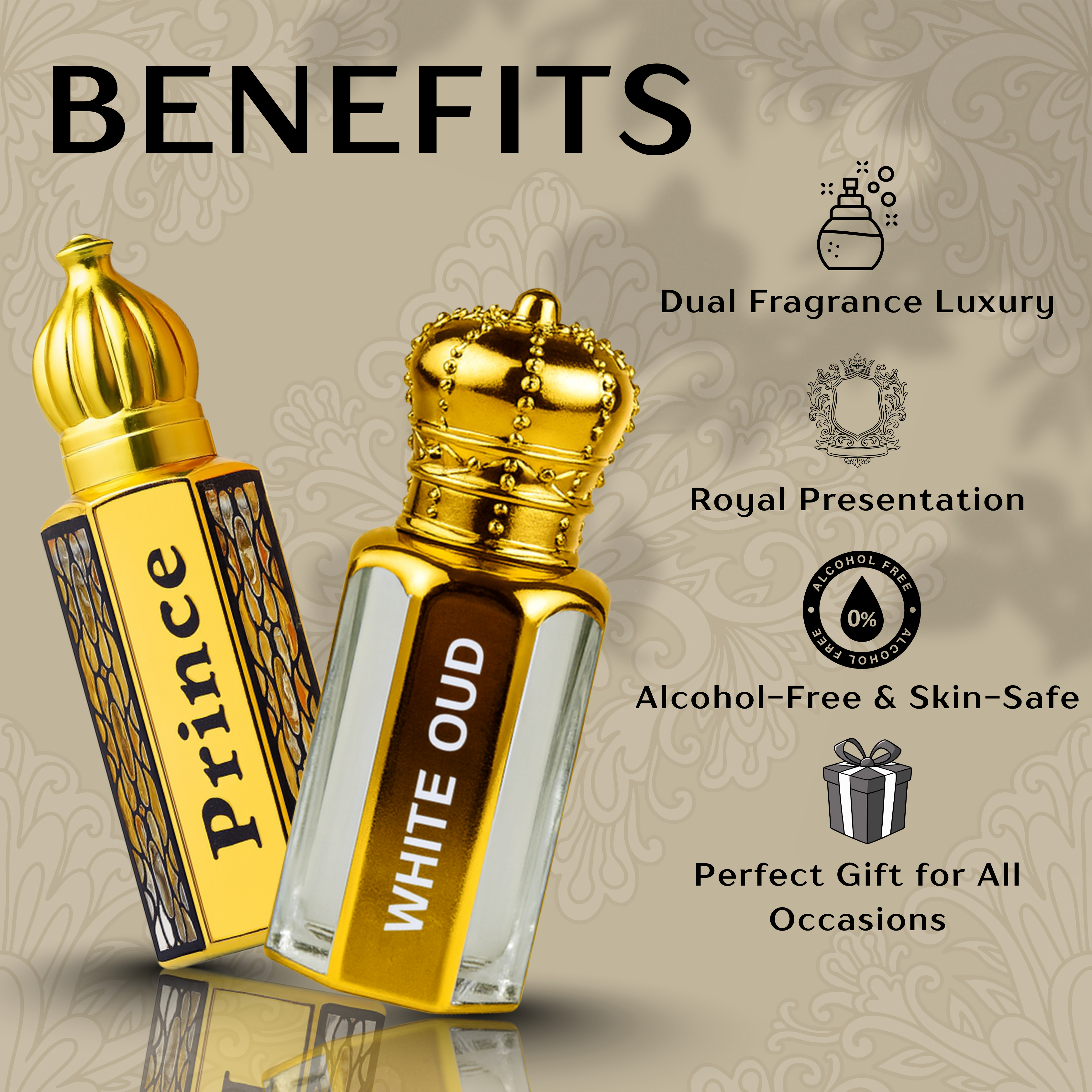 SAEED COMBO – White Oud 18ML & Prince Oud 18ML